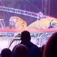 Tigre salta em direção à plateia durante apresentação de circo na Rússia