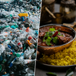 Índia se afoga em milhões de toneladas de plástico; uma cidade encontrou uma saída inesperada: trocá-lo por pratos de curry e arroz