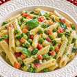 Penne ao molho primavera vegano cremoso sem lactose
