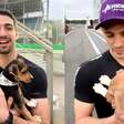 Joãozinho? Pilotos adotam e dão nome a cãezinhos durante abertura da Stock Car em Interlagos