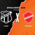 Ceará x Vila Nova: onde assistir, escalações e arbitragem