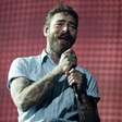 Post Malone esmaga lata de cerveja na cabeça e encerra festival 'Stagecoach' com ajuda de Shaboozey