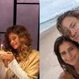 Namorando à distância, atriz de 'Coração Acelerado' curte dias românticos com atleta no Brasil