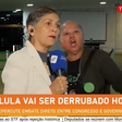 Mulher invade reportagem ao vivo e jornalista repreende: 'Ninguém te convidou'
