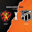 Sport x Ceará, AO VIVO, com a Voz do Esporte, às 16h30