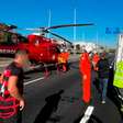 Helicóptero faz pouso de emergência para resgatar vítima grave de acidente na Linha Amarela, no Rio