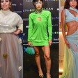 Bolsa de peixe, sapato de pelúcia e abdômen à mostra: Jade Picon, Tati Machado e mais famosas ousam com looks criativos em evento de beleza em SP