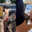 Vídeo mostra momento em que empresária suspeita de torturar empregada doméstica é presa