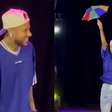 Neymar fecha circo para a família e dança no palco durante apresentação