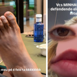Virginia posta foto do pé de Vini Jr e brinca: 'Ele diz que o meu é feio'