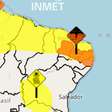 Inmet alerta 118 municípios de PE para chuvas fortes até a manhã da quarta (13); veja quais