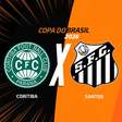 Coritiba x Santos: onde assistir, escalações e arbitragem