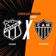 Ceará x Atlético, AO VIVO, com a Voz do Esporte, às 20h