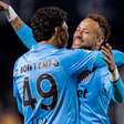 Com Neymar discreto, Santos vence Coritiba e vai às oitavas da Copa do Brasil