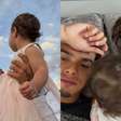 Filho de Ronaldinho Gaúcho celebra 1º ano da filha com Giovanna Buscacio: 'Motivo de tudo'