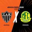 Atlético x Mirassol, AO VIVO, com a Voz do Esporte, às 17h