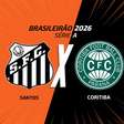Santos x Coritiba: onde assistir, escalações e arbitragem