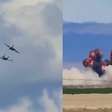 Vídeo mostra o momento em que caças da Força Aérea dos EUA colidem durante show de acrobacias aéreas