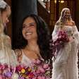Vestidas de noivas, Marcela Mc Gowan e Luiza Martins entram juntas em casamento com temática mística. Veja fotos!