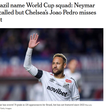 'Terminou a novela' do Neymar: como imprensa internacional repercutiu convocação da Seleção Brasileira