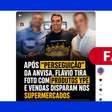 Foto de Flávio Bolsonaro com detergentes Ypê foi gerada artificialmente
