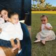 Filhas de Bruna Biancardi e Neymar chamam atenção ao surgirem com looks iguais de grife de luxo