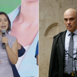 Michelle Bolsonaro chama Moraes de 'irmão em Cristo' em evento no DF: 'Liberou o cabeleireiro'