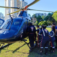 Adolescente fratura o crânio em acidente de bicicleta e é socorrido de helicóptero para o Recife
