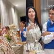 Bolo de 3 andares, sobremesa de bota e cantoria com Simaria: Simone Mendes comemora 42 anos com festa intimista em mansão e cai no choro após declaração da irmã. Fotos!