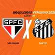 São Paulo x Santos (pelo Brasileirão Feminino): onde assistir, escalações e arbitragem