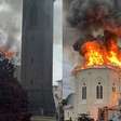 Incêndio atinge igreja centenária na Serra Gaúcha