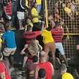 Vídeo: Torcedores do Sport brigam entre si após eliminação na Copa do Nordeste