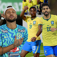 De olho na mala dos jogadores! Com Louis Vuitton azul, Hermès gigante e mochila cinza da Nike, Neymar, Vini Jr., Endrick e Paquetá somam juntos, só em bolsas e malas, quase R$ 270 mil