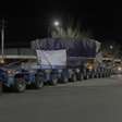 O tatuzão de 137 toneladas da Austrália que precisou de um caminhão de 152 rodas para ser transportado