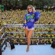 Claudia Leitte faz aquecimento para a Copa e Carnaval fora de época na Micareta São Paulo; veja fotos e vídeos