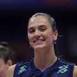 Julia Kudiess "testa" protagonismo em casa na abertura da VNL