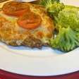 Bife à milanesa sem fritar, a moda do pizzaiolo saboroso