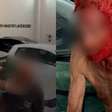 Idoso em situação de rua tem cabelos e barba pintados de vermelho por empresário em troca de roupas