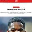 Jornal espanhol chama Endrick de 'Terremoto' e aponta jogador como favorito para assumir camisa 9 do Brasil na Copa