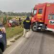Colisão frontal deixa uma pessoa morta na BR-471, em Santa Vitória do Palmar
