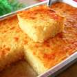 Bolo de tapioca sem farinha conhecido como bolo de goma, bem macio e saboroso