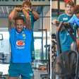 Neymar aparece em 'treino intenso' faltando um dia para estreia do Brasil na Copa