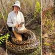 Caçadores capturam mais de 3,6 toneladas de cobras gigantes invasoras para 'sacrifício humanizado'
