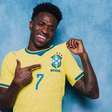 Com gol na estreia da Seleção, Vini Jr iguala feito de Ronaldinho Gaúcho em Copas