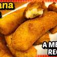 Banana frita perfeita, com uma casquinha dourada e muito saborosa, um acompanhamento incrível