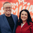 Esposa de Everaldo Marques trabalha com o que já foi grande medo do locutor