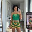 Shortinho de crochê: A tendência da moda entre as torcedoras