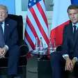 Ao lado de Macron, Trump diz que ajuda da França para liberar Estreito de Ormuz 'não é má ideia'