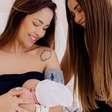 Gabi Luthai e Teo Teló anunciam Lexa como madrinha do filho caçula: 'Chorando'