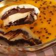 Torta de maracujá com chocolate, que fica super cremosa, uma sobremesa que a família vai amar